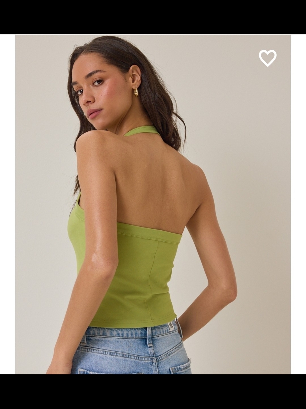 Altered State Jessamine Lime Green Hardware Halter Top Size Medium - Picture 2 of 13